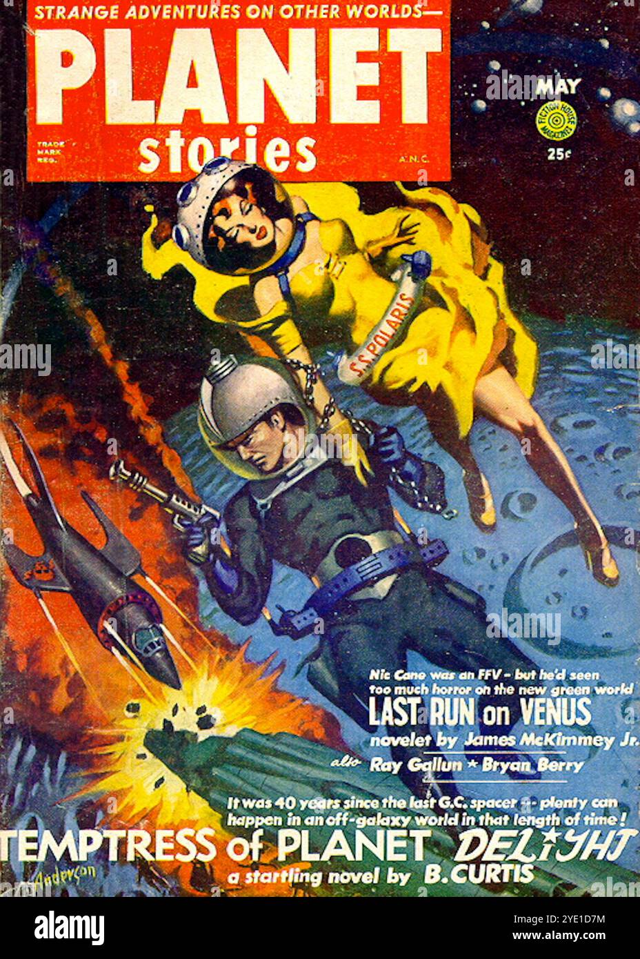 Planet Stories Vol 5 # 12 maggio 1953. Foto Stock