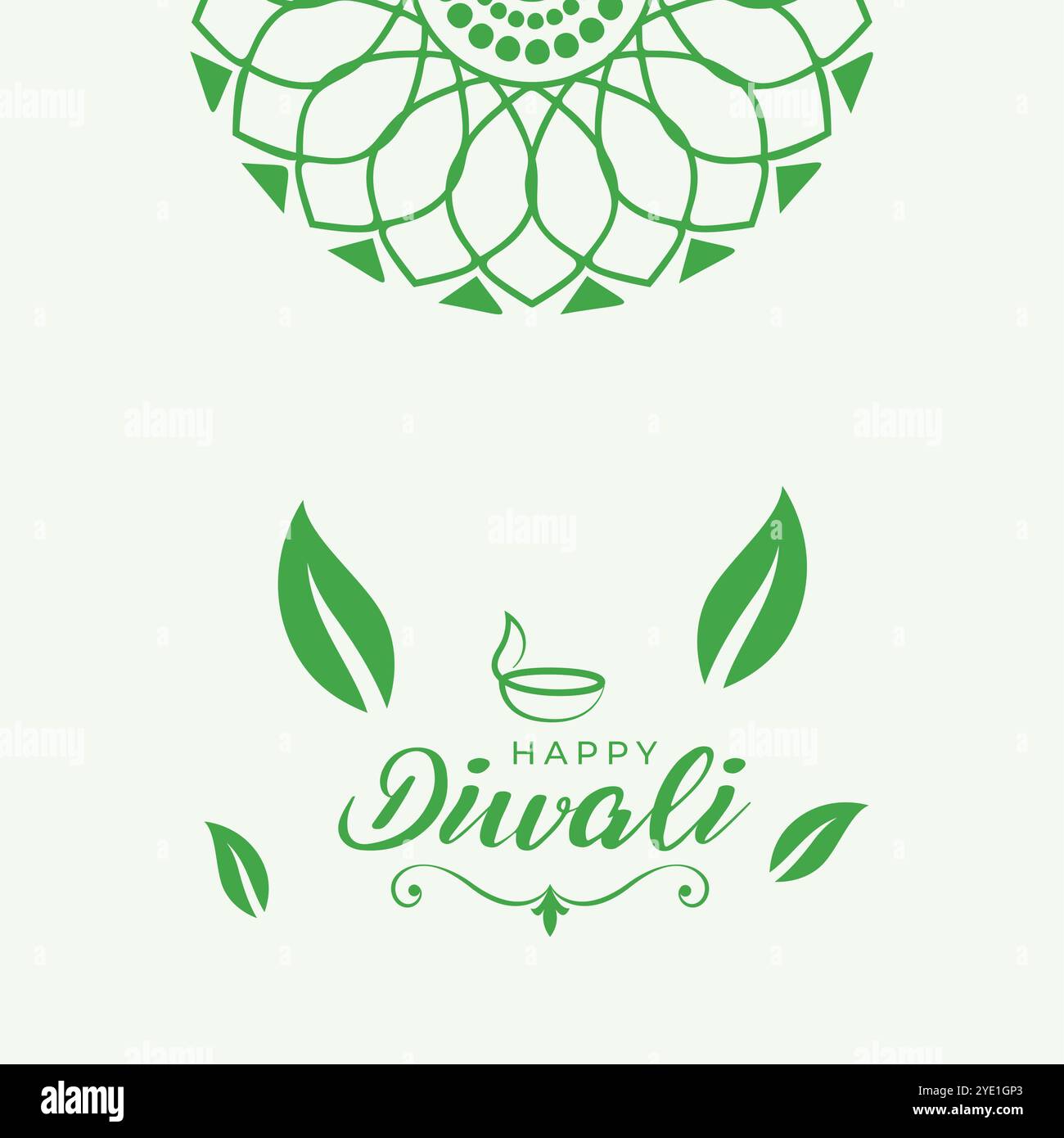 felice diwali celebrazione sfondo in eco-friendly concetto Illustrazione Vettoriale