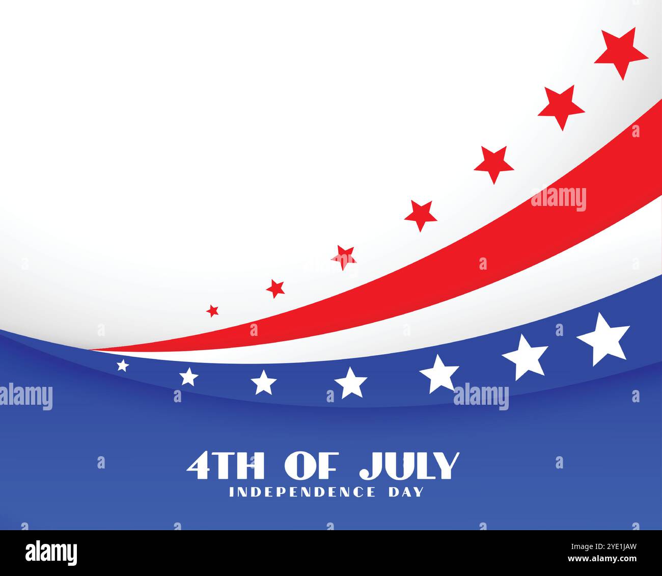 quarto del mese di luglio festa di indipendenza sfondo Illustrazione Vettoriale