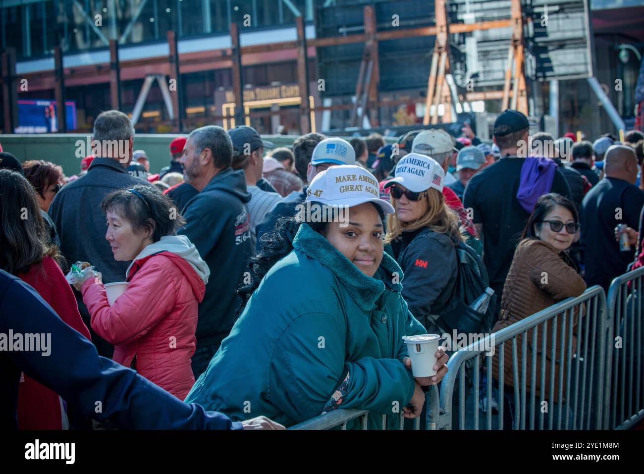 Ottobre 27 2024 Madison Square Garden Trump Rally, New York City Foto Stock