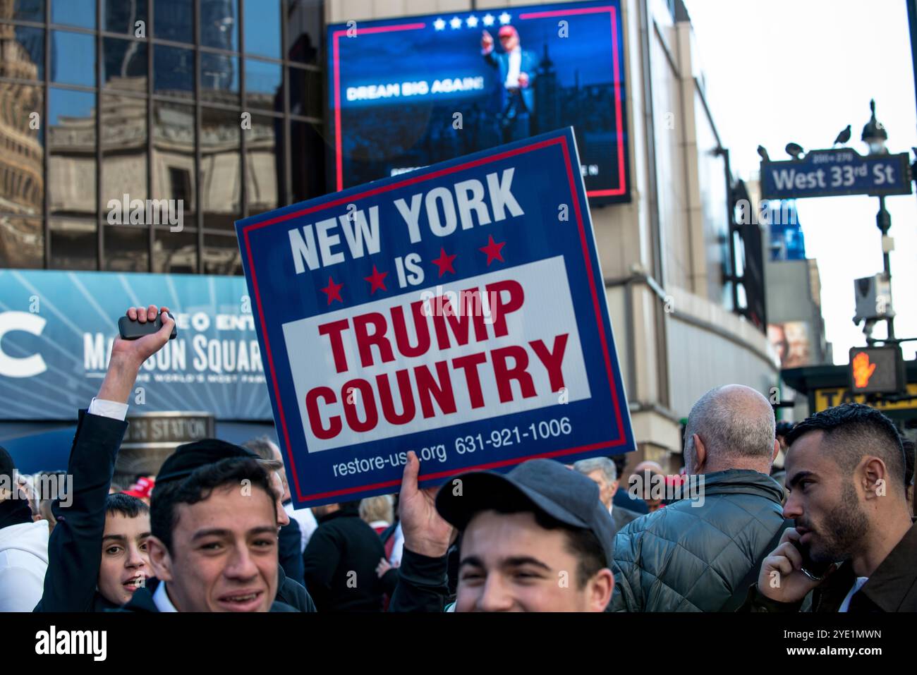 Ottobre 27 2024 Madison Square Garden Trump Rally, New York City Foto Stock