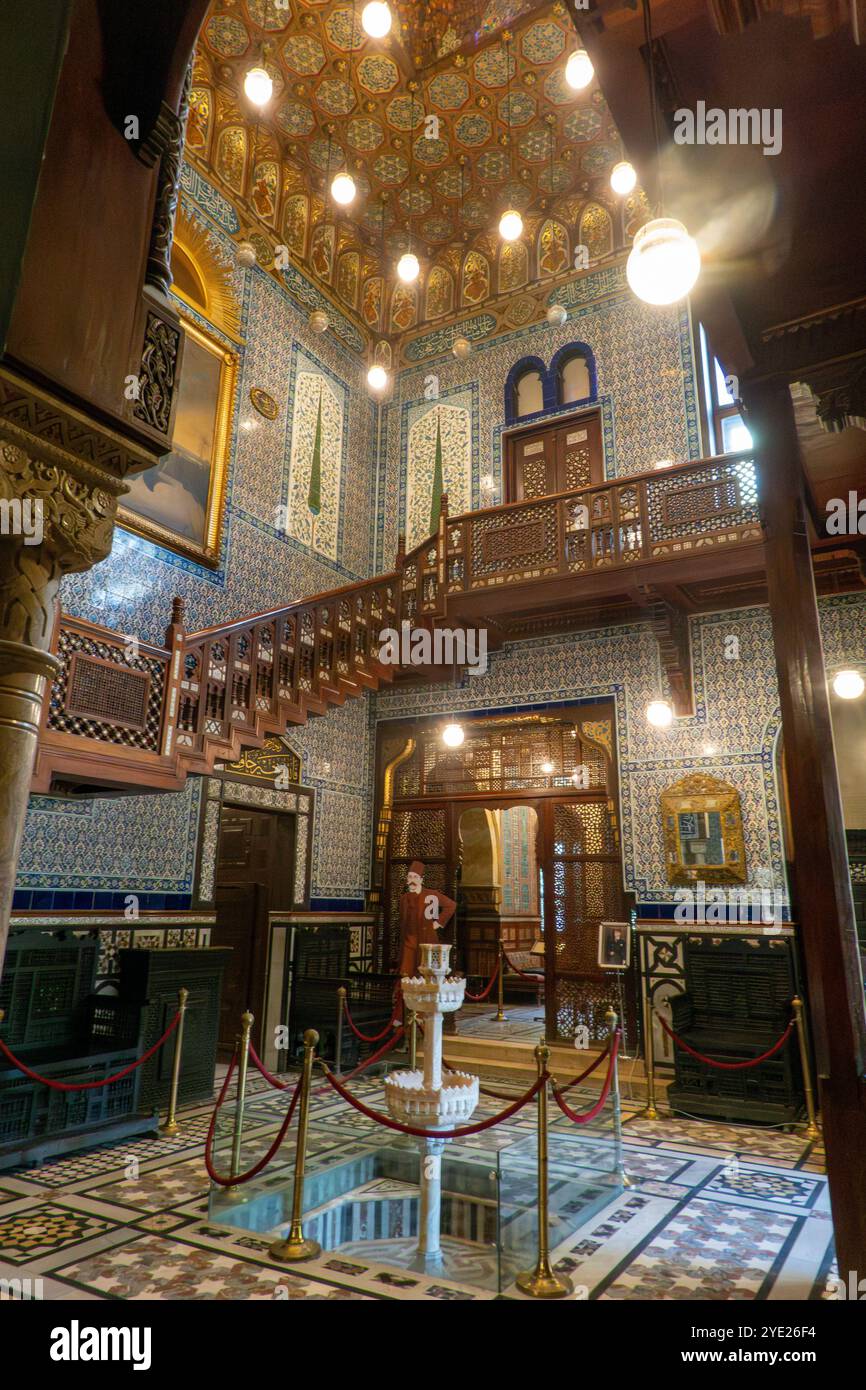 Palazzo Maniale neo-mamelucco, il Cairo, Egitto Foto Stock