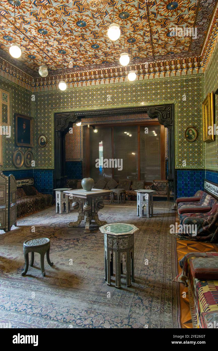 Palazzo Maniale neo-mamelucco, il Cairo, Egitto Foto Stock