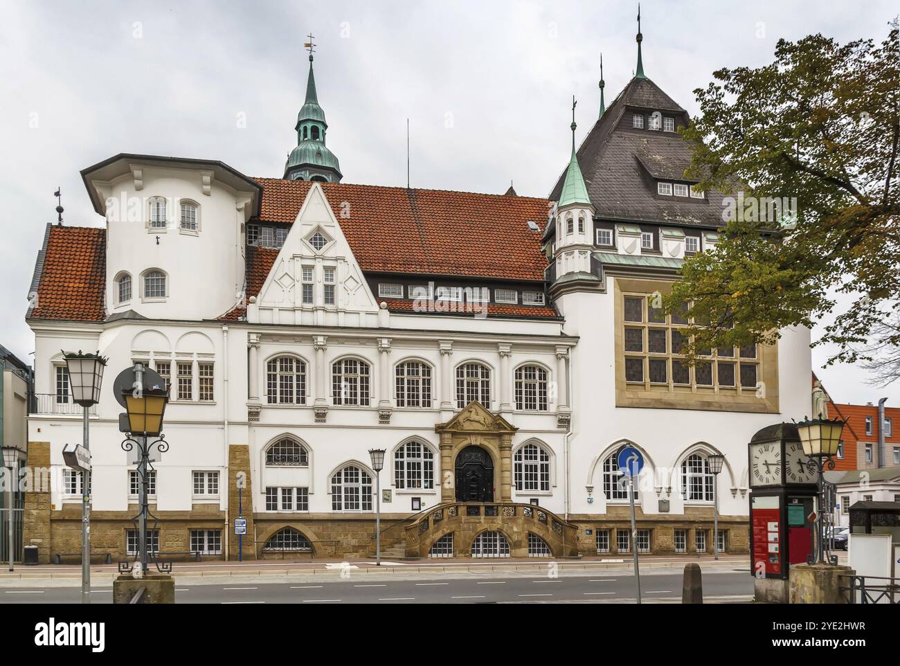 Edificio del Museo Bomann nel centro di celle, Germania, Europa Foto Stock