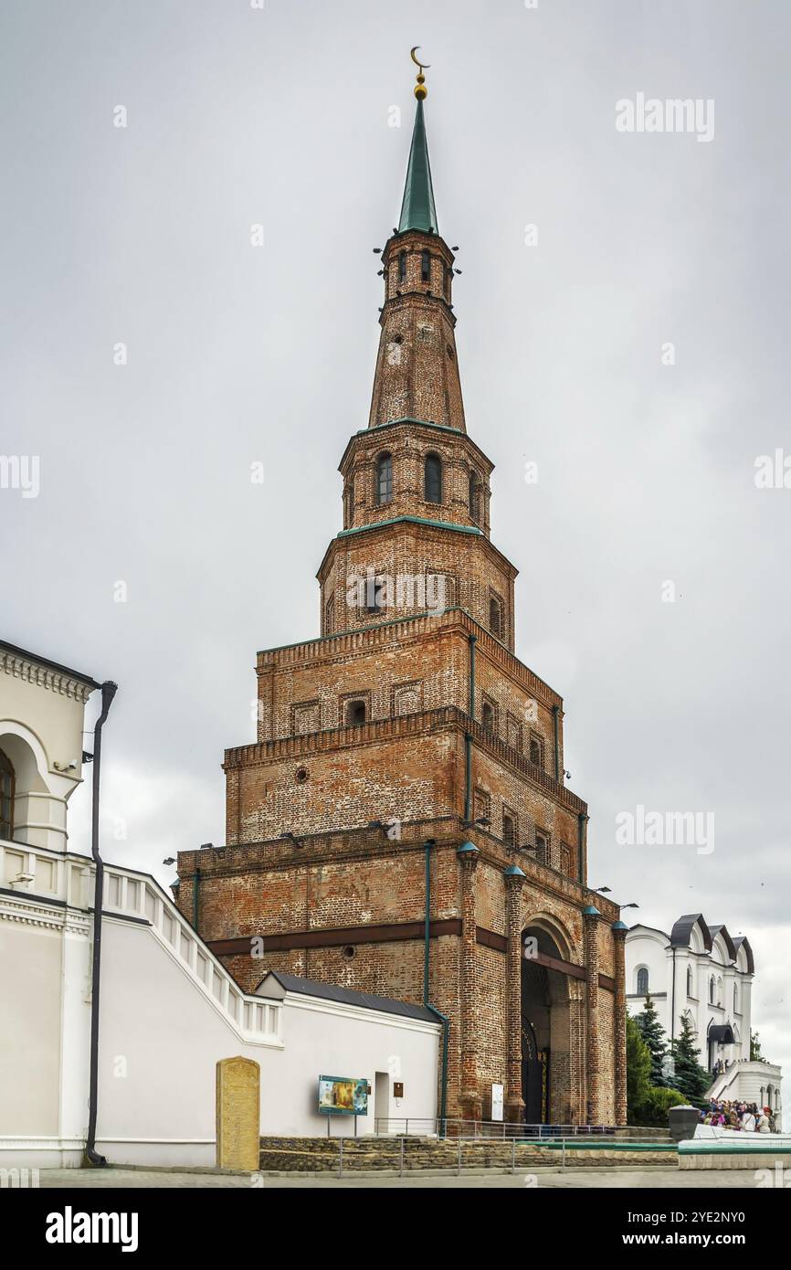 La Torre di Soyembika è probabilmente il simbolo architettonico e storico più noto di Kazan', Russia, Europa Foto Stock