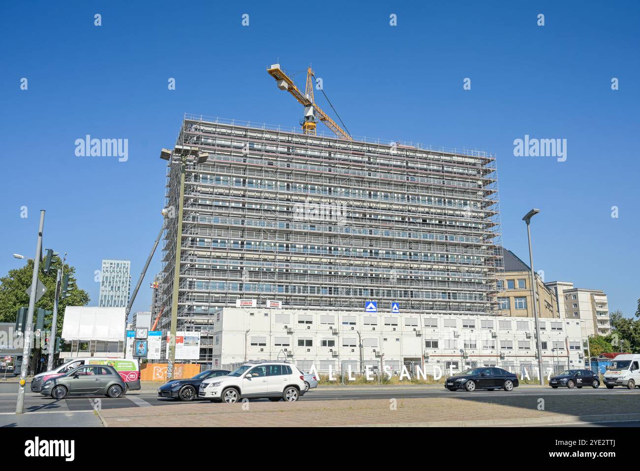 Casa di statistica, otto-Braun-Straße / Karl-Marx-Allee, Mitte, Berlino, Germania Foto Stock