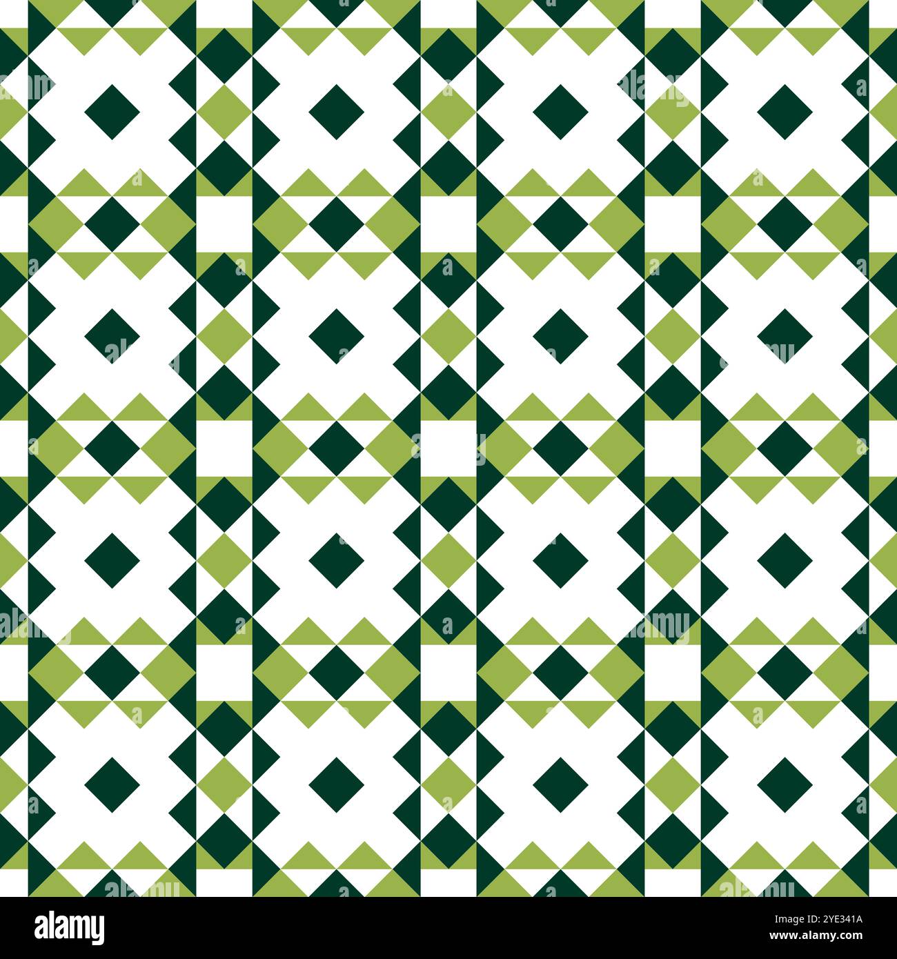 Motivo senza cuciture con motivi geometrici in 3 colori Foto Stock