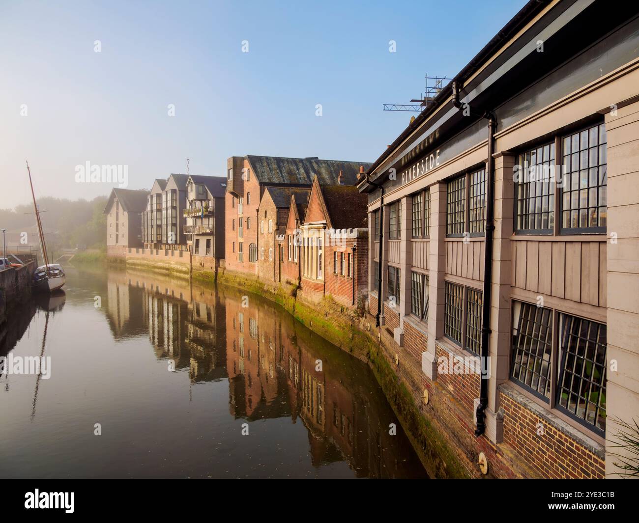 River Ouse, Lewes, East Sussex, Inghilterra, Regno Unito Foto Stock