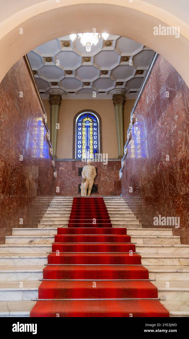 Il Museo di Stalin, dedicato alla vita di Stalin, il leader dell'Unione Sovietica, nato a Gori. Foto Stock