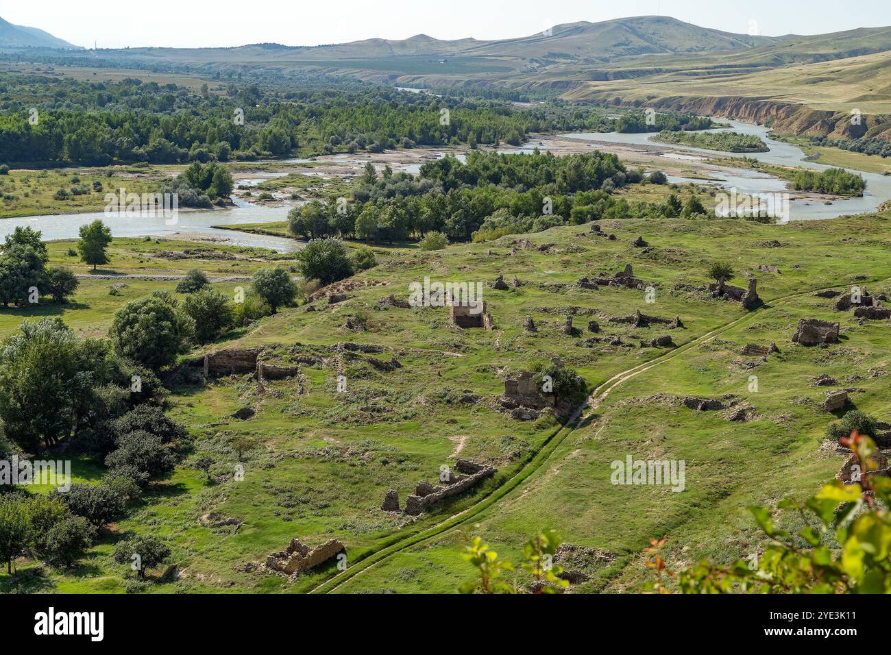 Villaggio abbandonato Uplistsikhe nella Georgia orientale, Caucaso, Eurasia Foto Stock