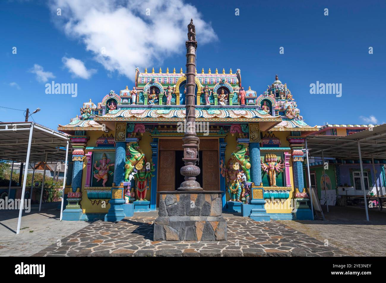 Tempel, Arulmigu Draupathi Amman Temple Rajapalayam, Nordküste, indischer Ozean, Insel, Mauritius mcpins *** Temple, Arulmigu Draupathi Amman Temple R Foto Stock