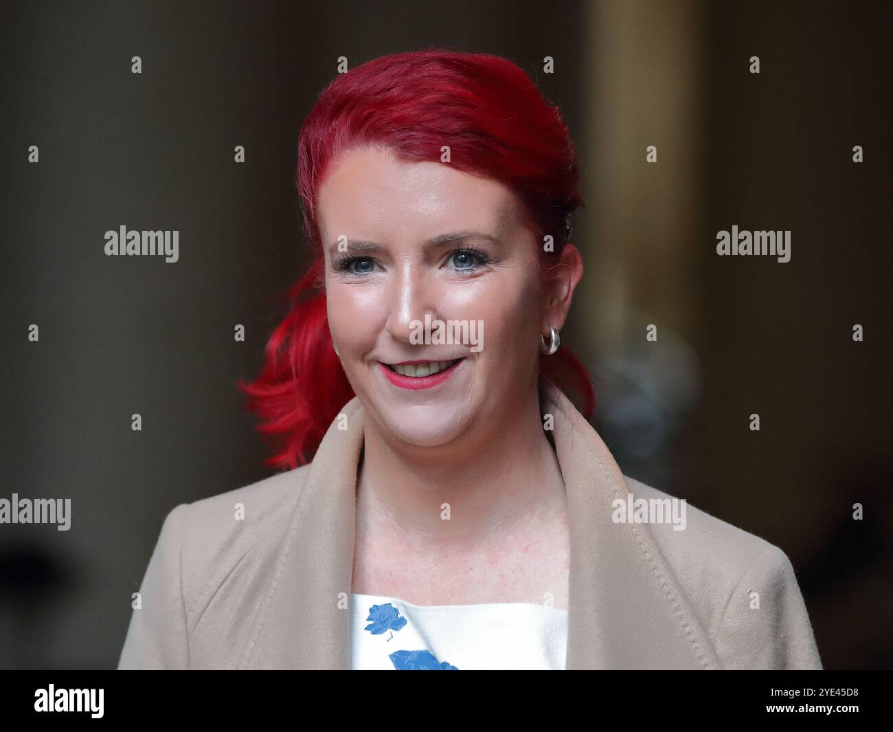 Londra, Regno Unito. 29 ottobre 2024. Louise Haigh deputata, Segretario di Stato per i trasporti arriva per la riunione del Gabinetto. Crediti: Uwe Deffner/Alamy Live News Foto Stock