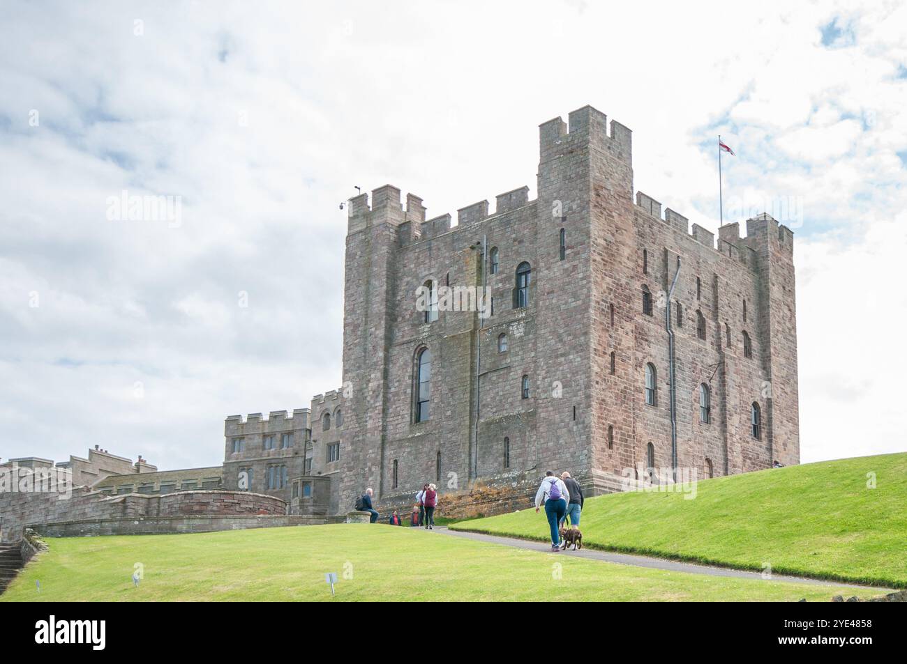 Castle Keep Bamburgh Castle Northumberland Inghilterra Regno Unito Foto Stock