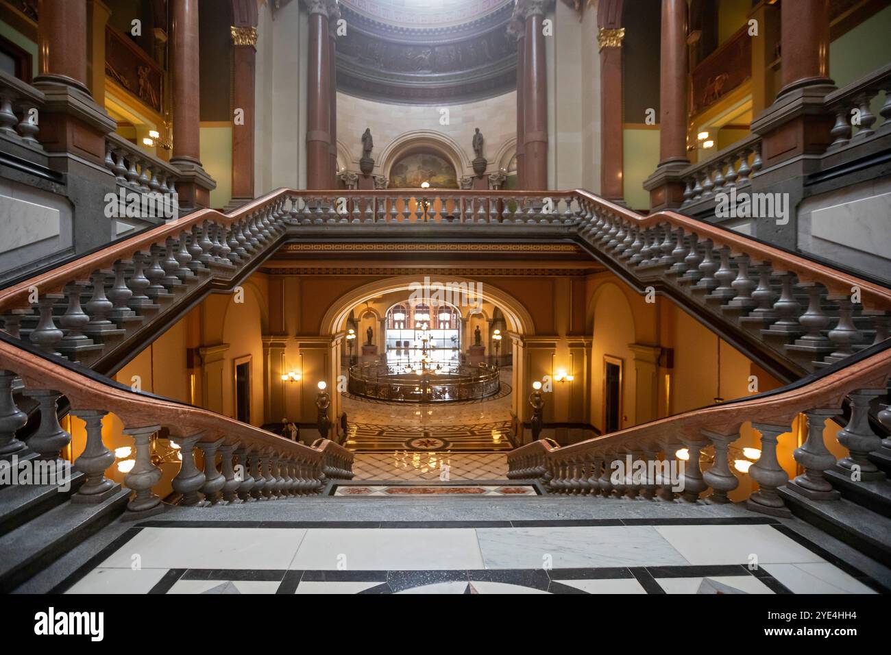 Springfield, Illinois - l'edificio del campidoglio dello stato dell'Illinois. Foto Stock