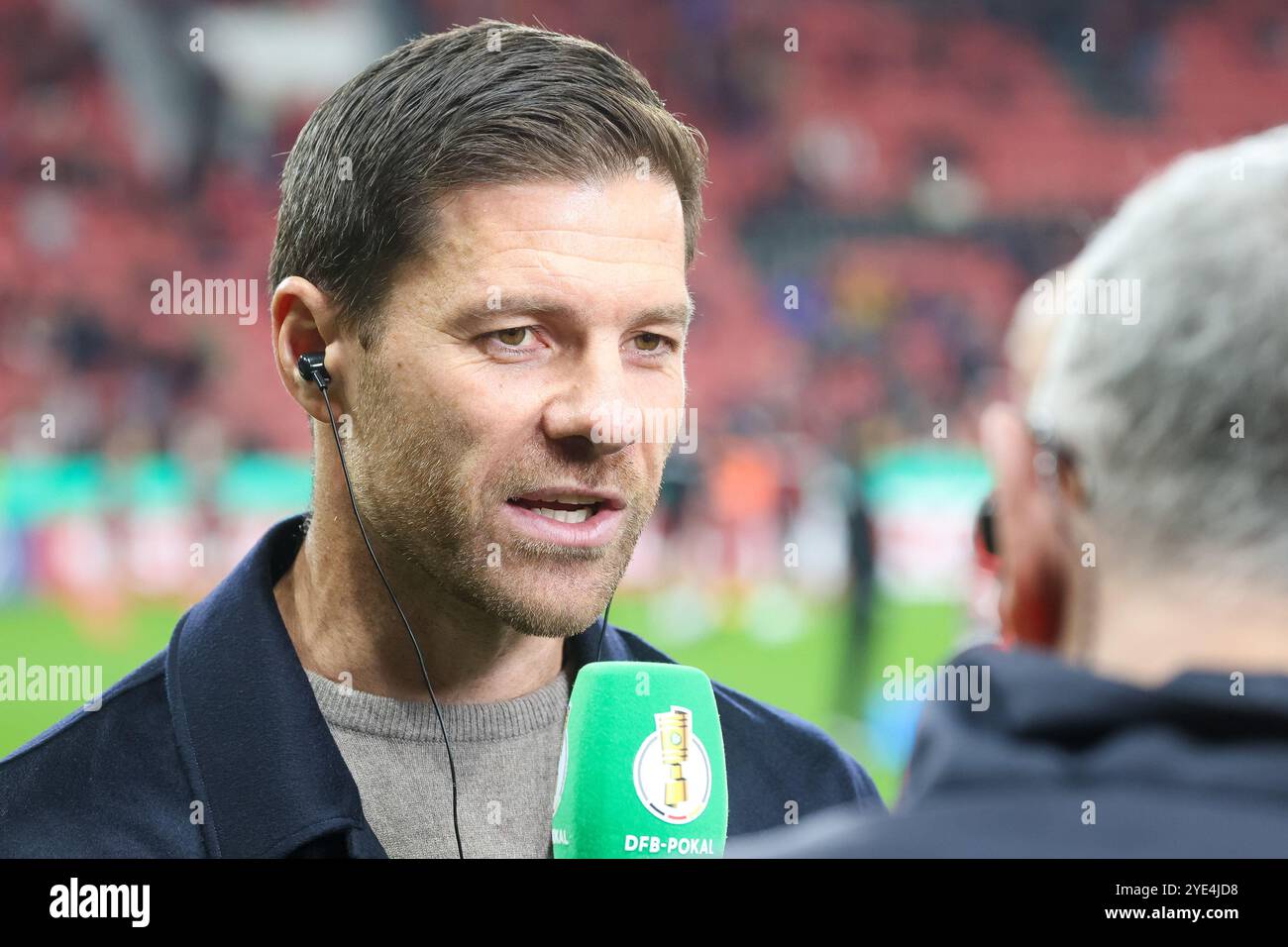 Leverkusens Trainer Xabier Alonso, GER, Bayer 04 Leverkusen vs. SV Elversberg, DFB-Pokal, 2. Runde, Saison 2024/2025, 29.10.2024 foto: Eibner-Pressefoto/Joerg Niebergall Foto Stock