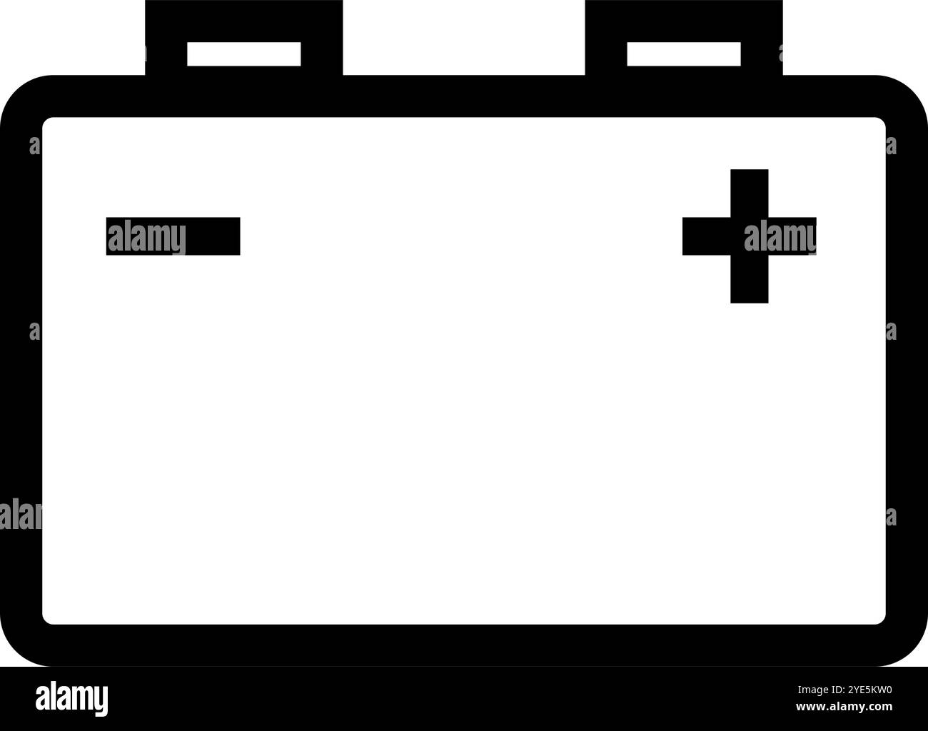 Icona della batteria dell'auto. Icona della batteria per auto. Vettore modificabile. Illustrazione Vettoriale