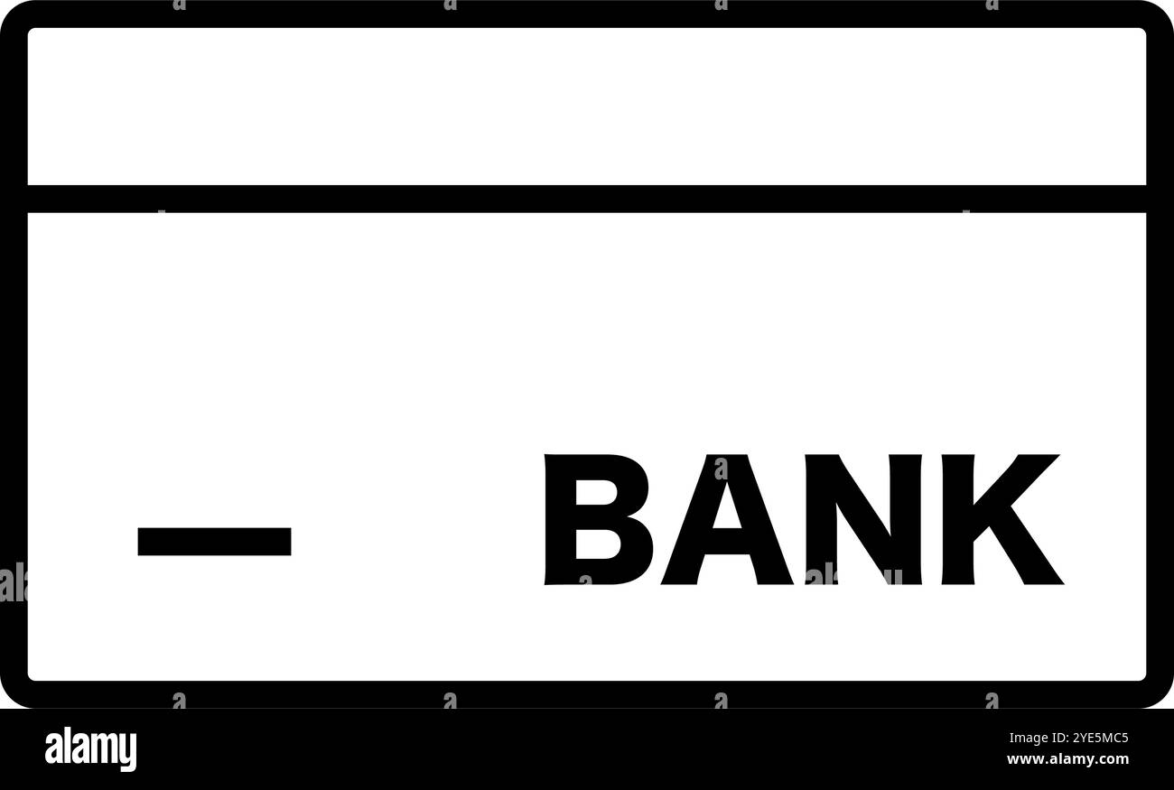 Icona conto bancario. Saldo del conto. Vettore modificabile. Illustrazione Vettoriale