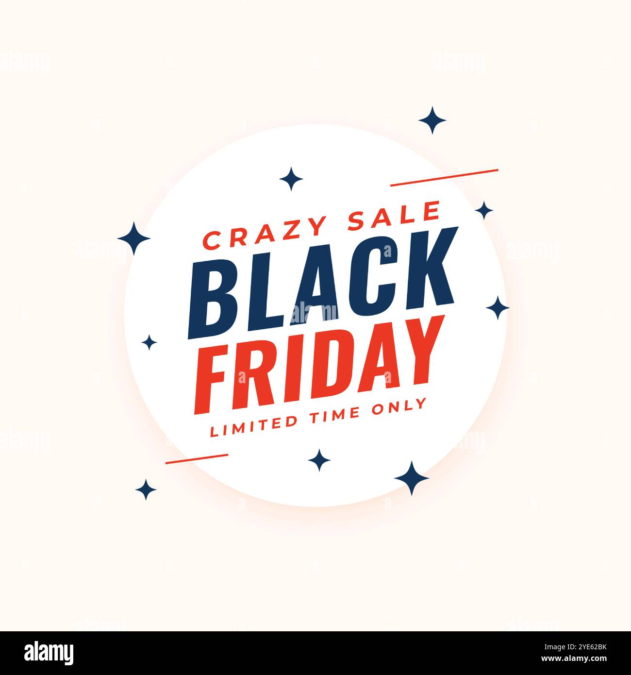 black friday sfondo vendita pazzo per il vettore post sociale Illustrazione Vettoriale