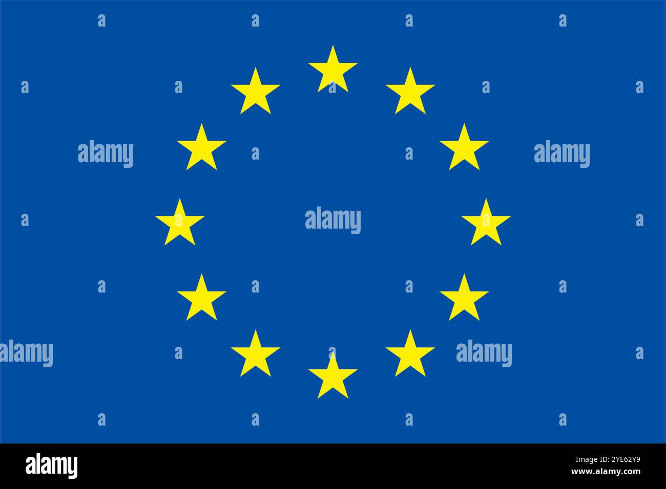 Icona bandiera europea. Icona della bandiera UE. Vettore modificabile. Illustrazione Vettoriale