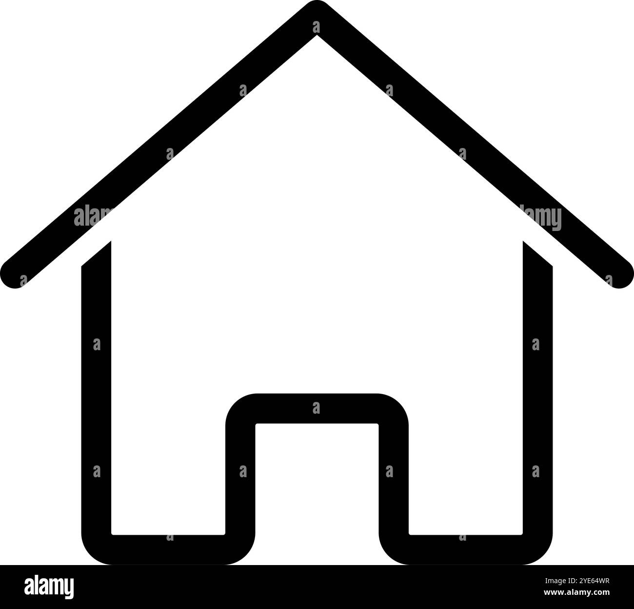 Icona alloggiamento. Vivere. Edificio. Vettore modificabile. Illustrazione Vettoriale