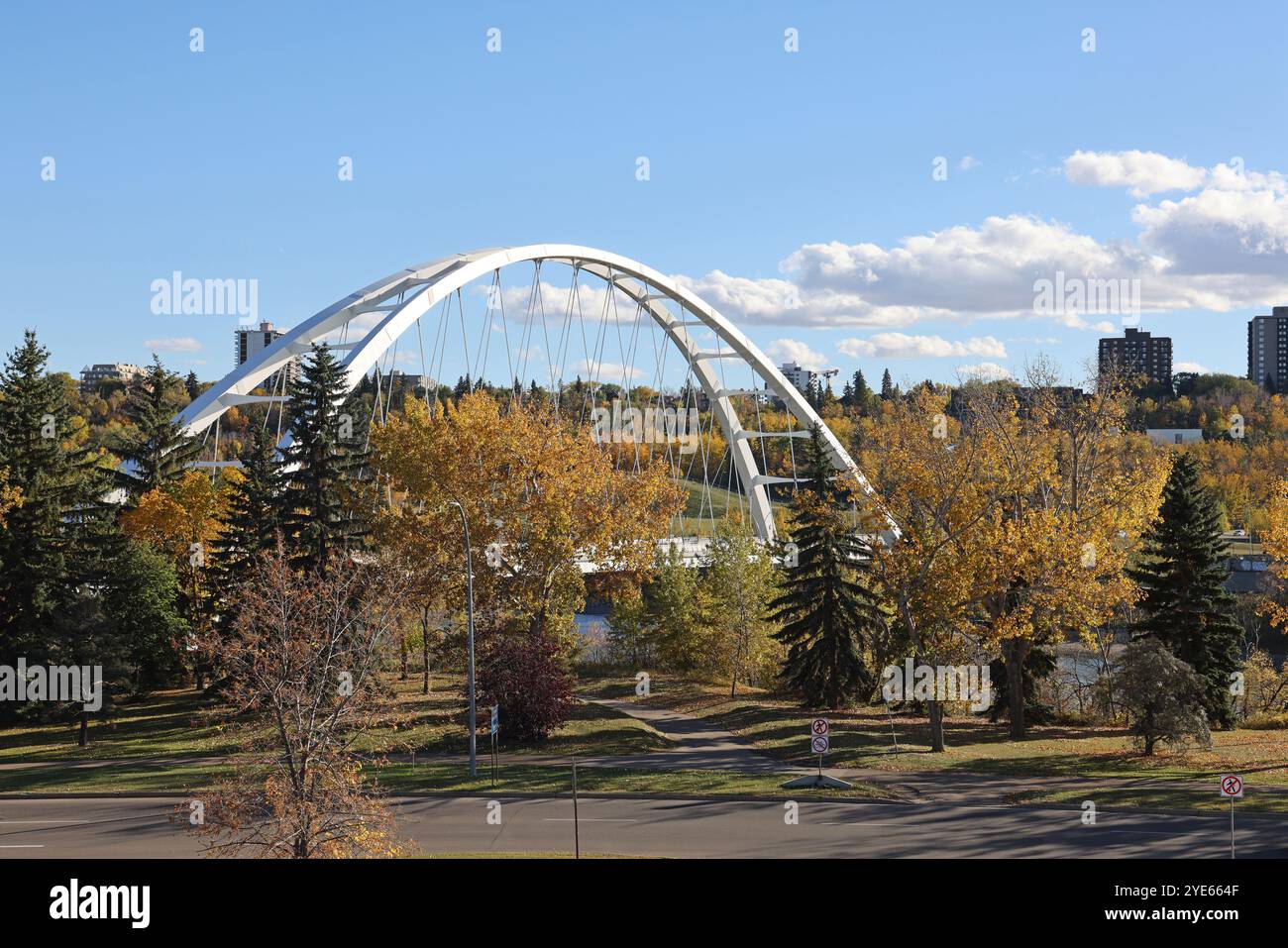 Walterdale Bridge, Edmonton, Alberta Foto Stock