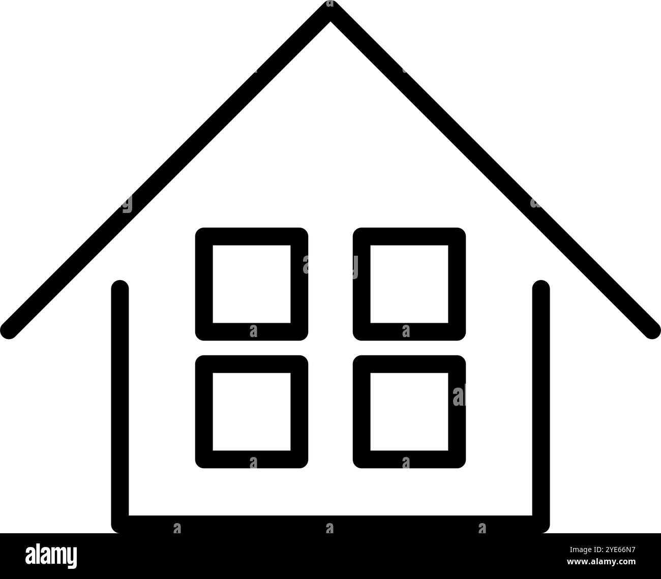 Icona alloggiamento. Icona Casa. Architettura. Vettore modificabile. Illustrazione Vettoriale