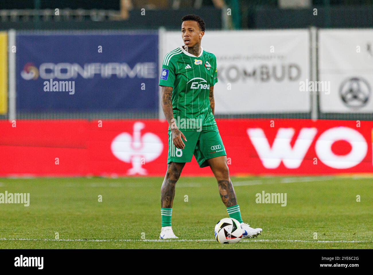 Luizao (Radomiak Radom) visto in azione durante la partita PKO BP Ekstraklasa tra squadre di Radomiak Radom e Puszcza Niepolomice allo Stadion Miejski im. Braci Czachorow. Foto Stock