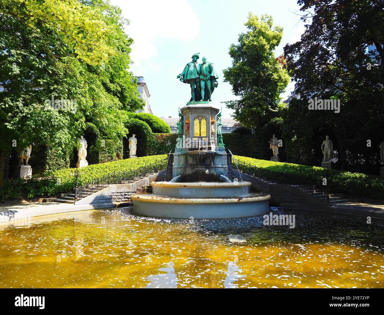 Le principali attrazioni di Bruxelles, cuore dell'Europa, Belgio Foto Stock