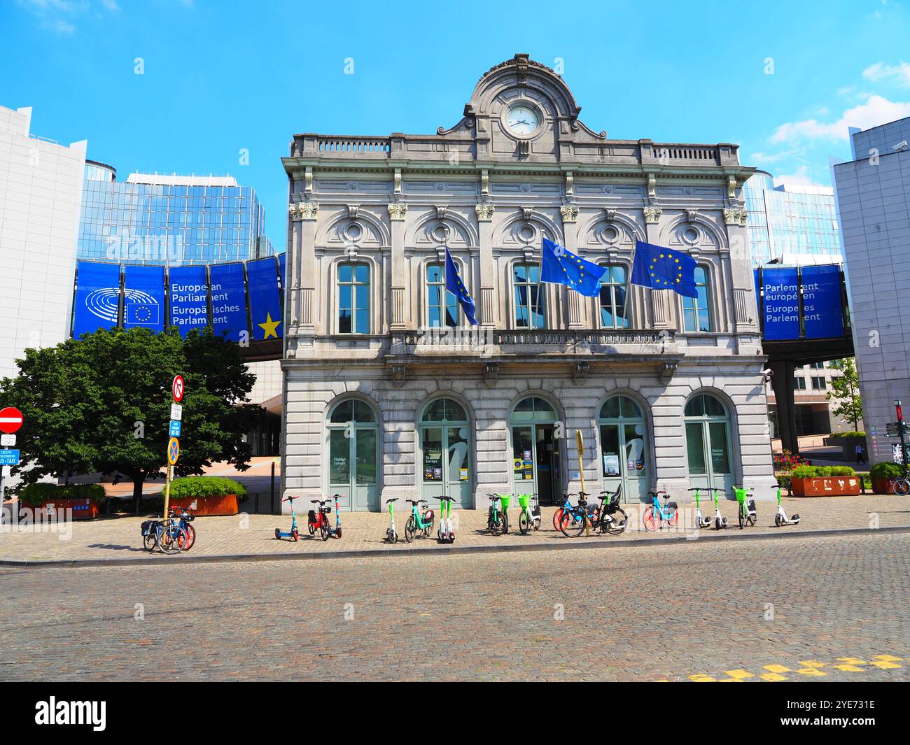 Unione europea, quartiere europeo, Bruxelles, Belgio Foto Stock