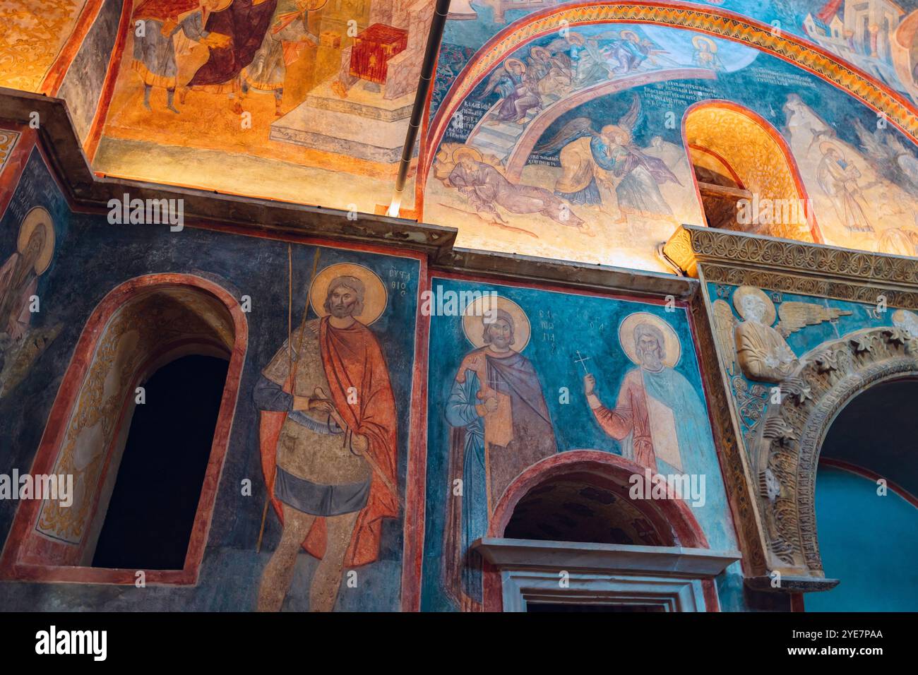 Mosaici e affreschi della chiesa di Chora, nota anche come moschea Kariye. Istanbul Turchia - 8.17.2024 Foto Stock