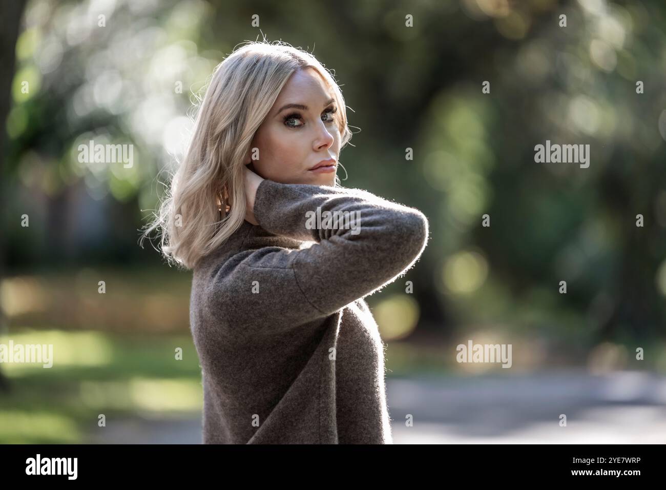 2024-10-03 "Isabel Eriksson" (alias per proteggere la sua vera identità) fu drogata con rohypnol, rapita e rinchiusa in un bunker per sei giorni dal dottor Martin Trenneborg (soprannominato Josef Fritzl della Svezia) nel settembre 2015. Foto: Anna-Karin Nilsson / Expressen / TT code 7141 Foto Stock