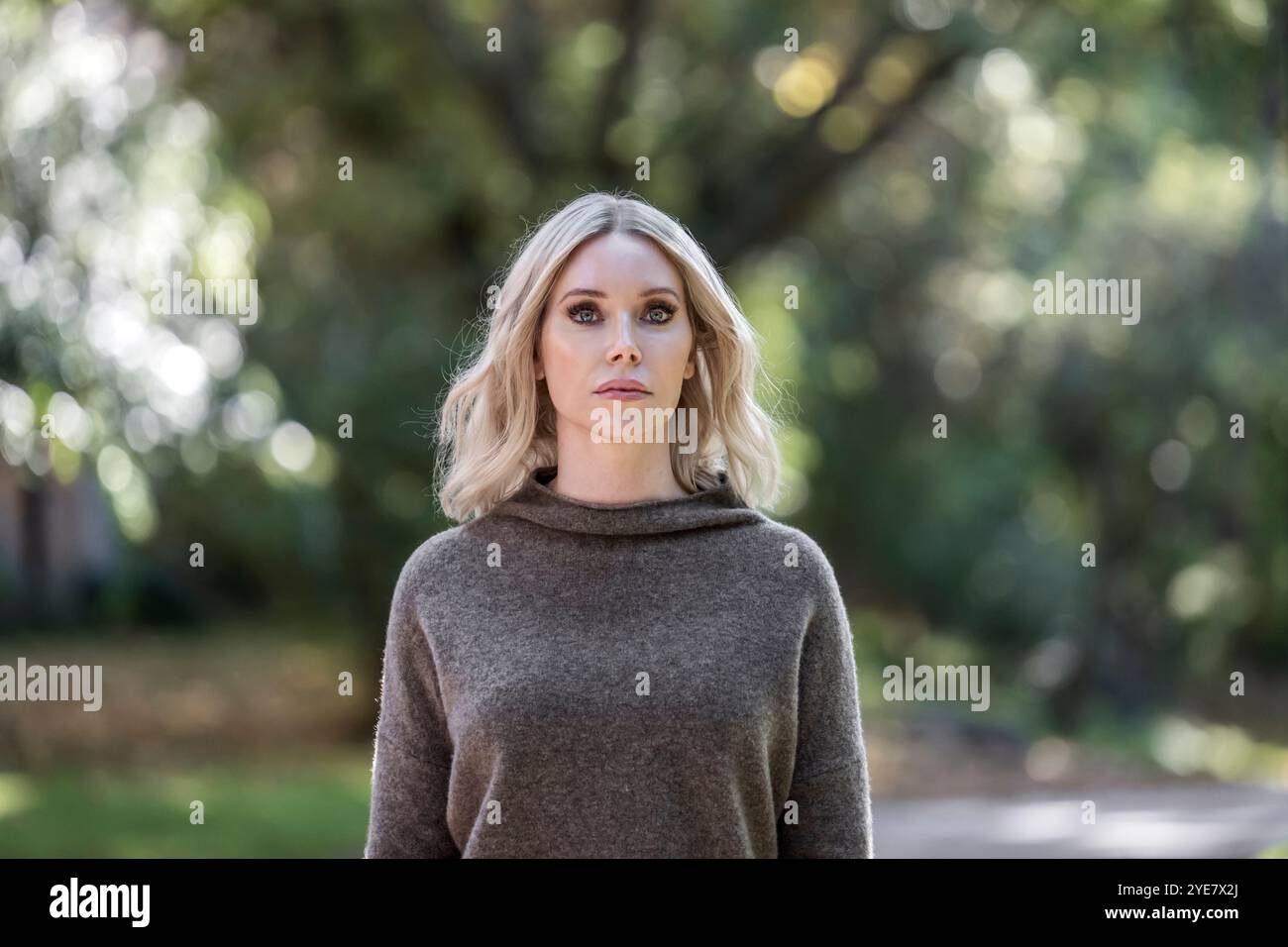 2024-10-03 "Isabel Eriksson" (alias per proteggere la sua vera identità) fu drogata con rohypnol, rapita e rinchiusa in un bunker per sei giorni dal dottor Martin Trenneborg (soprannominato Josef Fritzl della Svezia) nel settembre 2015. Foto: Anna-Karin Nilsson / Expressen / TT code 7141 Foto Stock