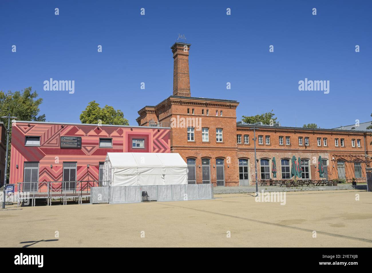 Waschhaus Cultural Centre, Schiffbauergasse, Potsdam, Brandeburgo, Germania, Europa Foto Stock