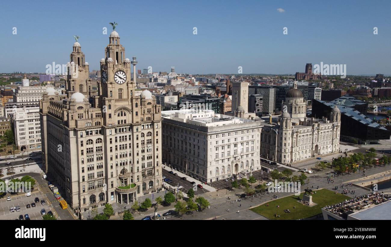 Le 3 Grazie. Liverpool, Merseyside. Foto Stock