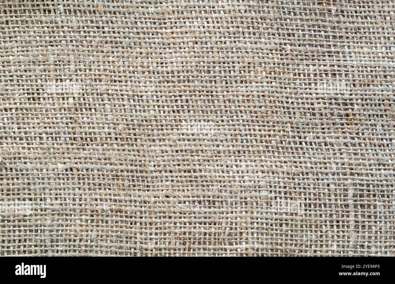 Dettagli di texture del sacco di iuta, sfondo beige burlap Foto Stock