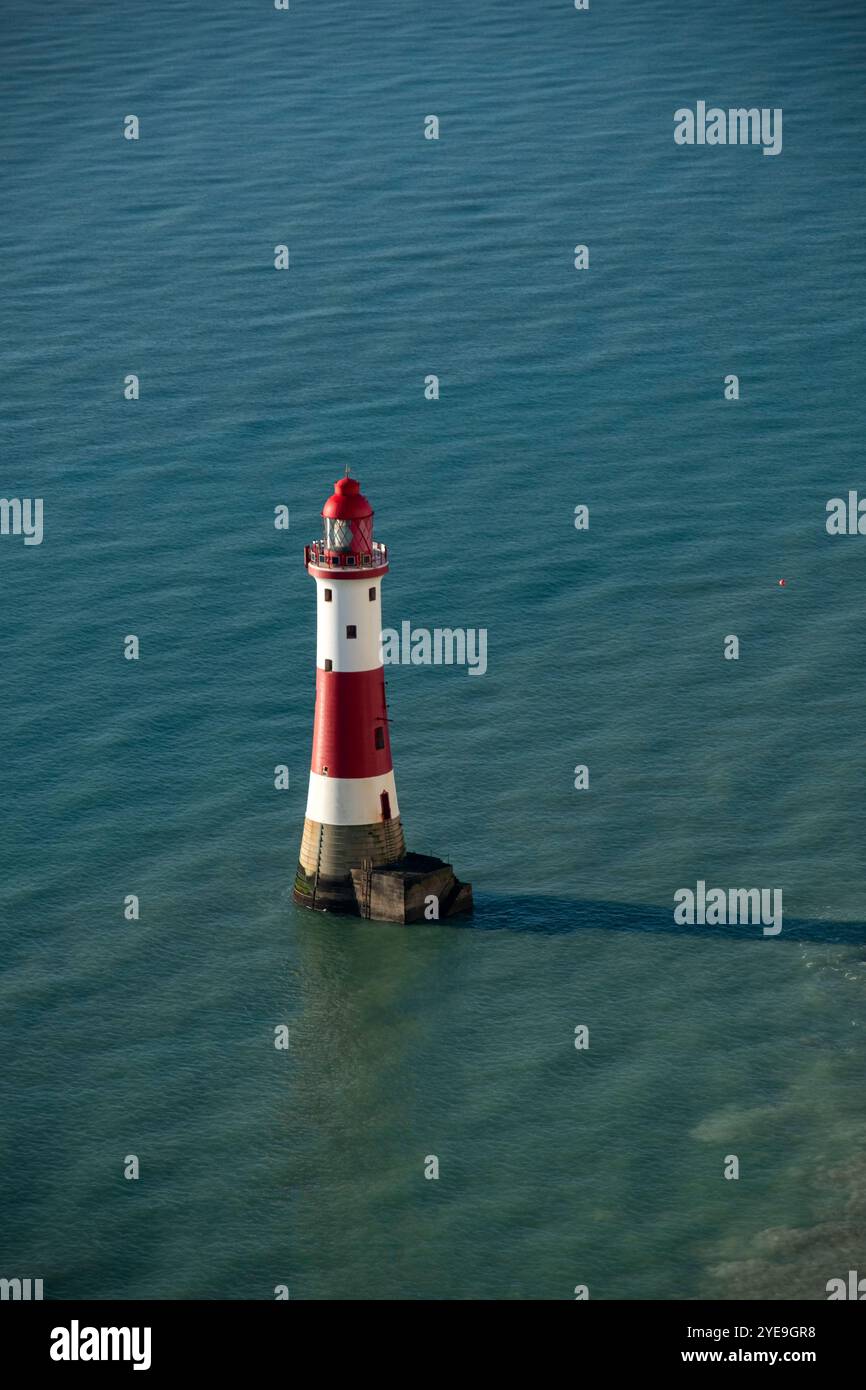 Faro di Beachy Head, vicino a Eastbourne, South Downs National Park, East Sussex, Inghilterra, Regno Unito Foto Stock