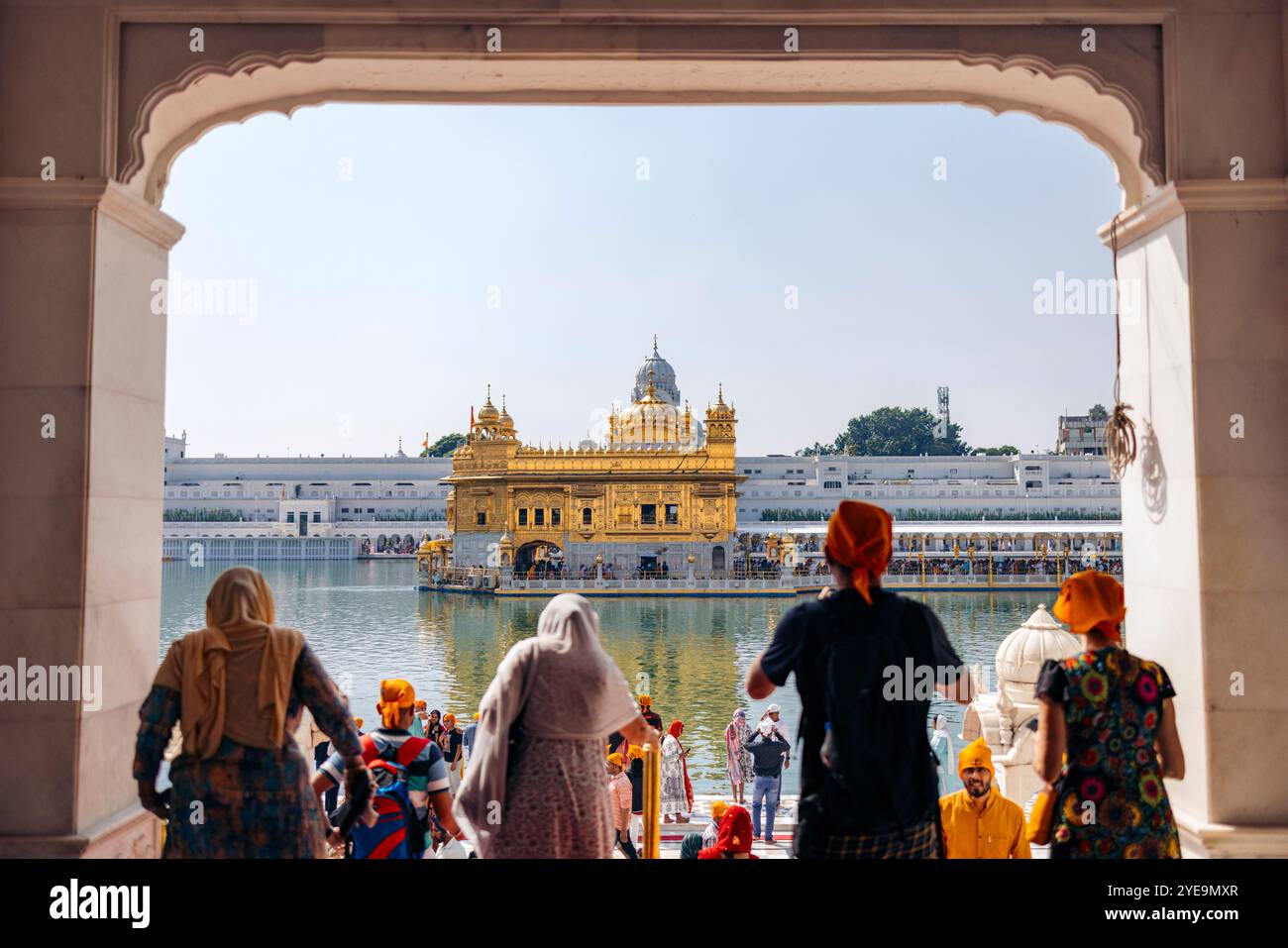 Golden Temple, a Sikh Gurdwara ad Amritsar, Punjab, India; Amritsar, Punjab, India Foto Stock