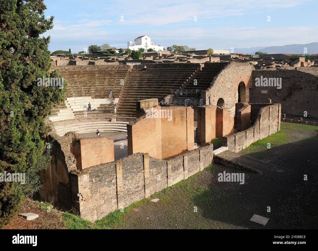 Teatro grande, Teatro grande, Pompei, Pompei, regione Campania, Italia, Europa, patrimonio dell'umanità dell'UNESCO Foto Stock