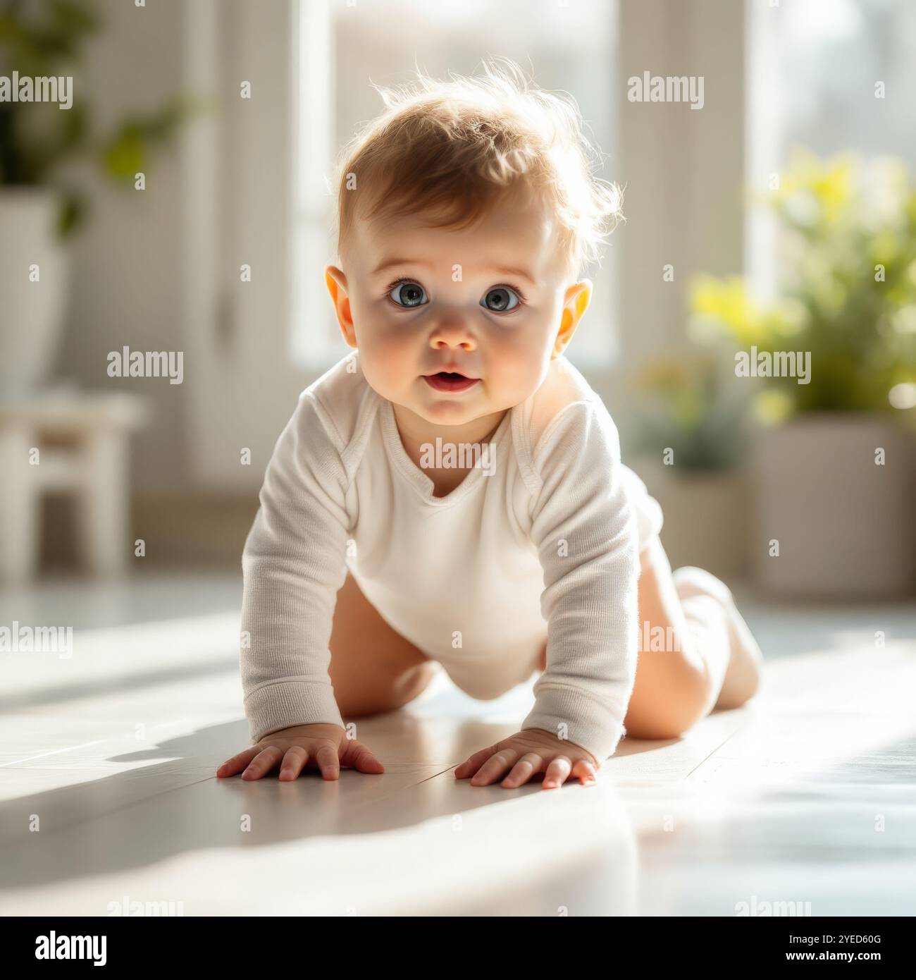 Bambino sorridente. Foto Stock