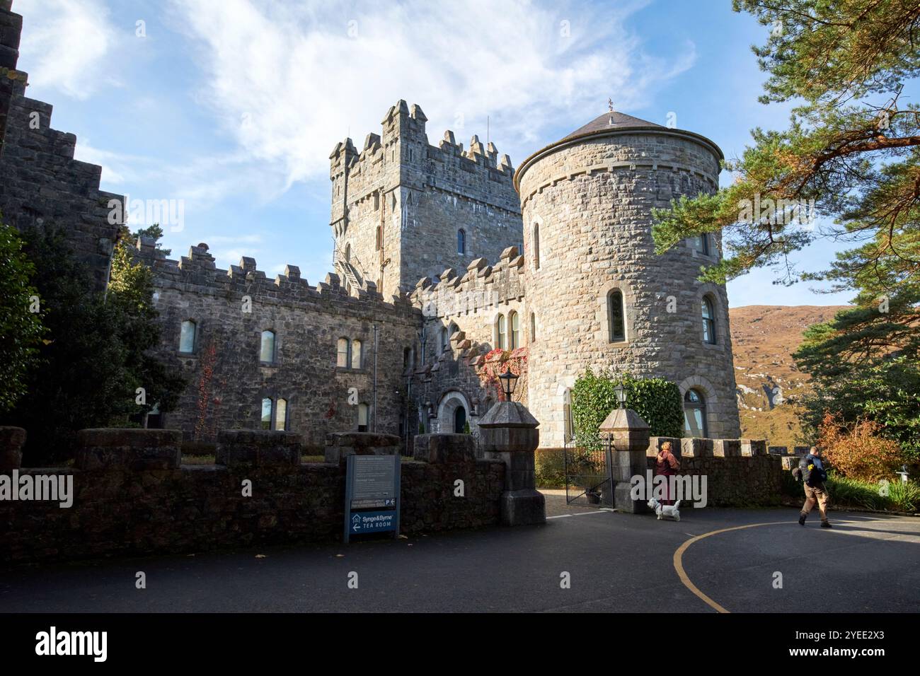 castello di glenveagh parco nazionale di glenveagh , contea di donegal, repubblica d'irlanda Foto Stock