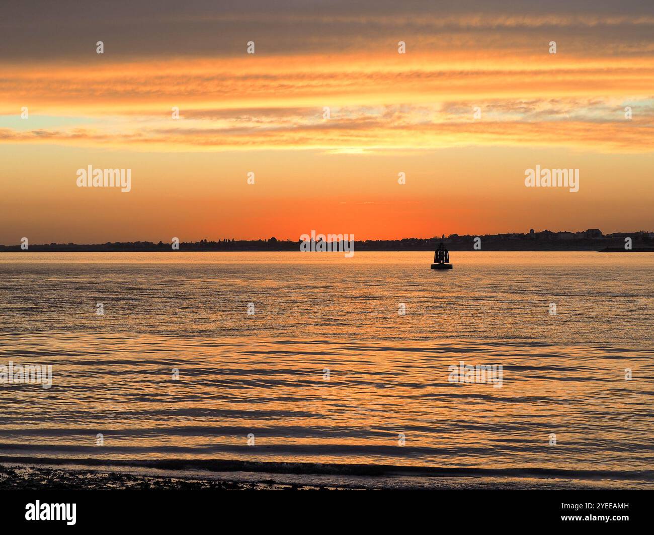 Harwich Haven al tramonto Foto Stock