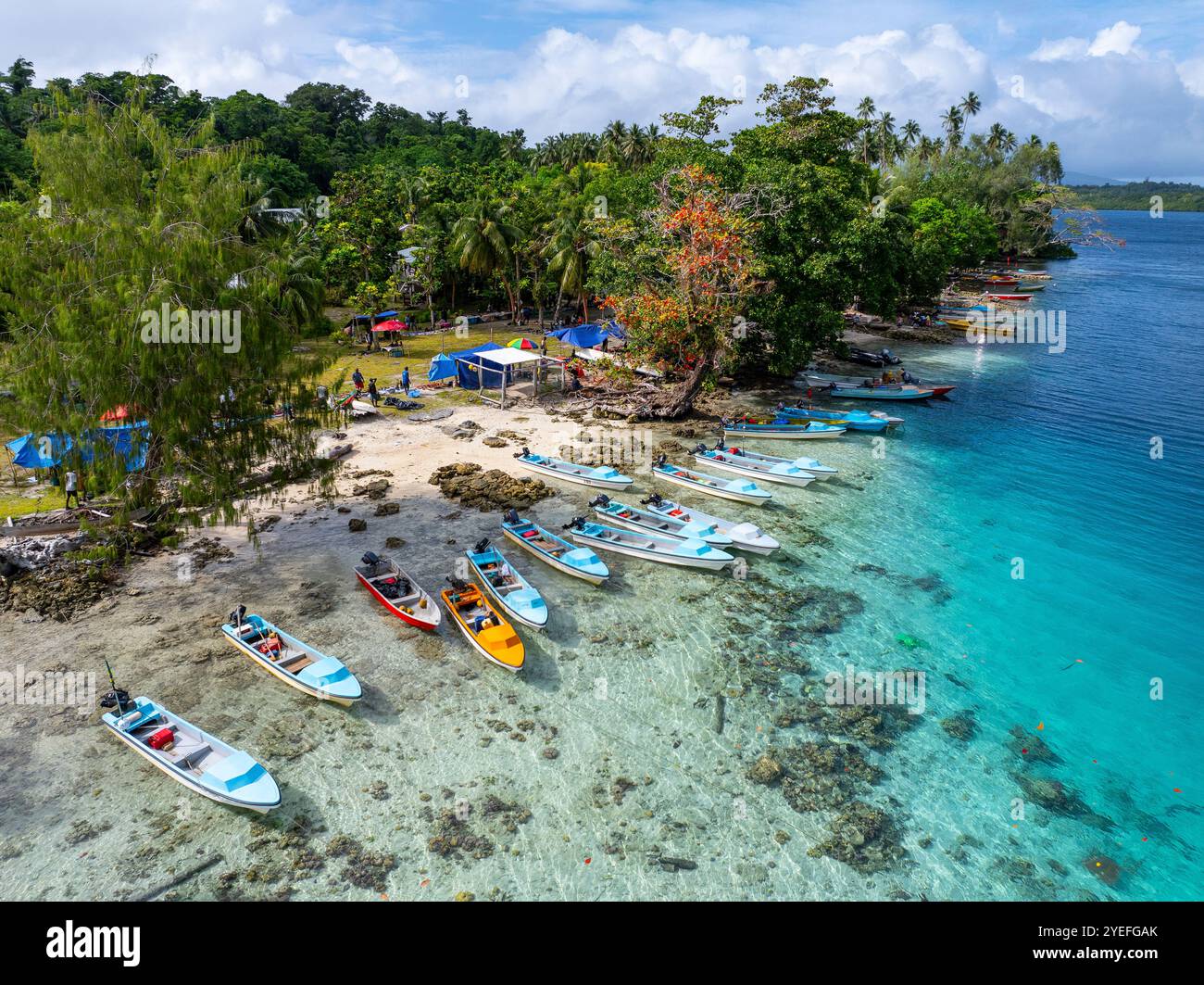 Marovo Lagoon, Isole Salomone Foto Stock