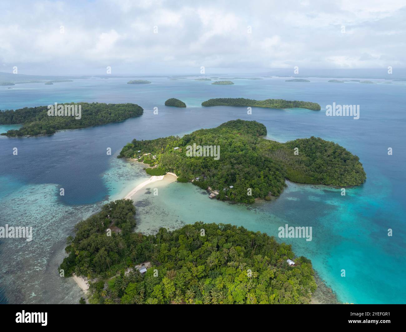 Marovo Lagoon, Isole Salomone Foto Stock