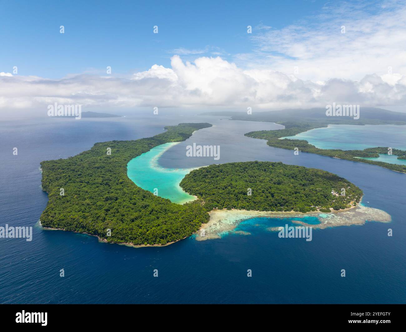 Marovo Lagoon, Isole Salomone Foto Stock