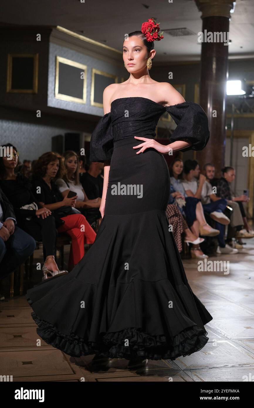 Lo spettacolo International Flamenco Fashion Week Madrid, (SIMOF), presso il Wellington Hotel, il 29 settembre 2024 a Madrid, Spagna con: Modello dove: Madrid, Spagna quando: 29 set 2024 credito: Oscar Gonzalez/WENN Foto Stock