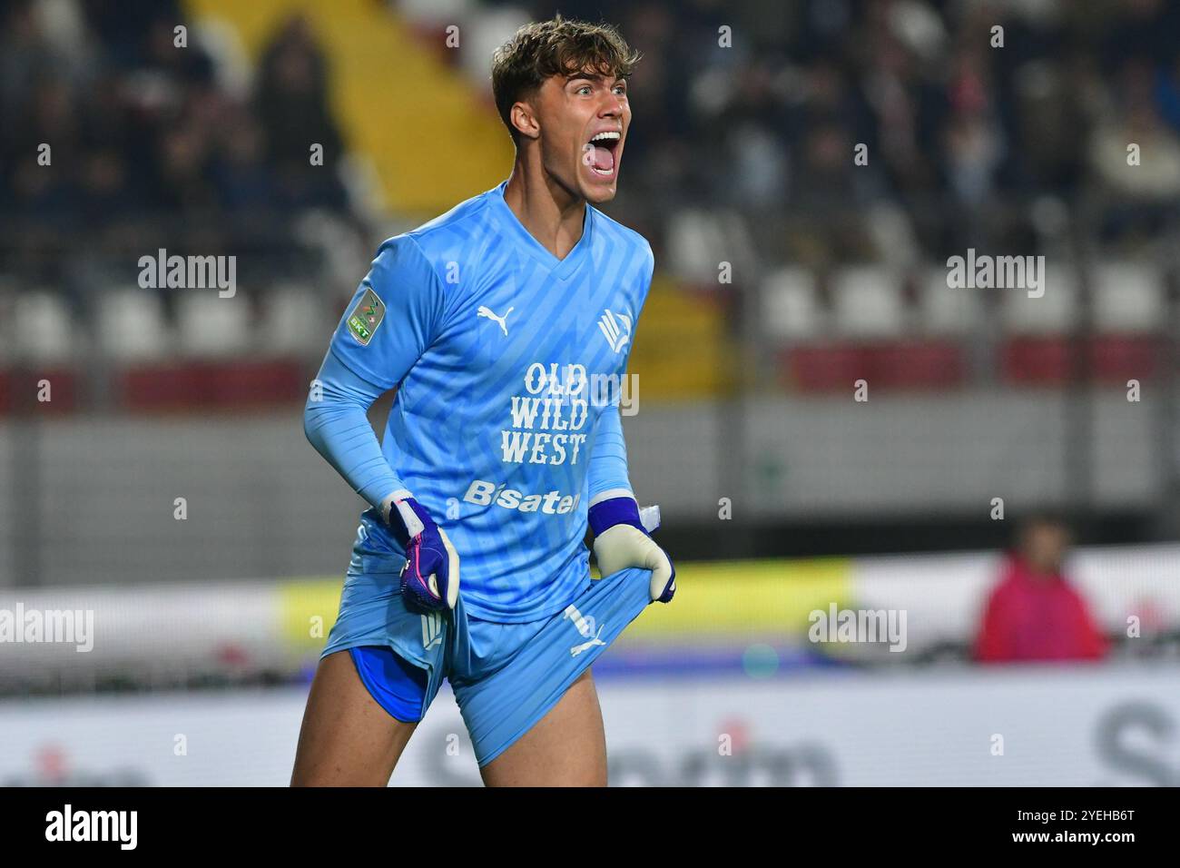 Sebastiano Desplanches (Palermo) durante Mantova 1911 vs Palermo FC, partita italiana di calcio di serie B a Mantova, Italia, ottobre 29 2024 Foto Stock