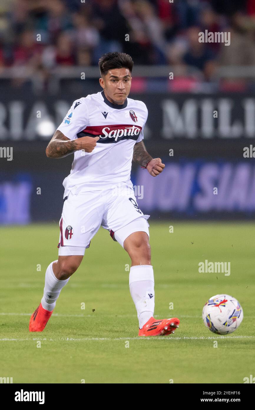 Santiago Castro (Bologna) ; ottobre 29 ; 2024 - calcio : campionato italiano 2024 2025 ; 10 giorni ; partita tra Cagliari 0-2 Bologna allo Stadio Unipol Domus ; Cagliari, Italia ;( foto di aicfoto)(ITALIA) [0855] Foto Stock