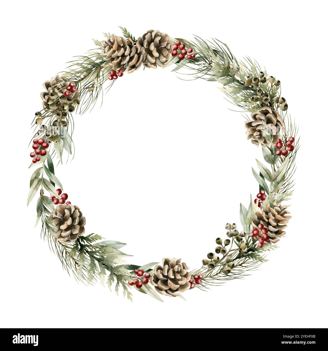 320 bacche di agrifoglio di Natale in 4 colori, mini