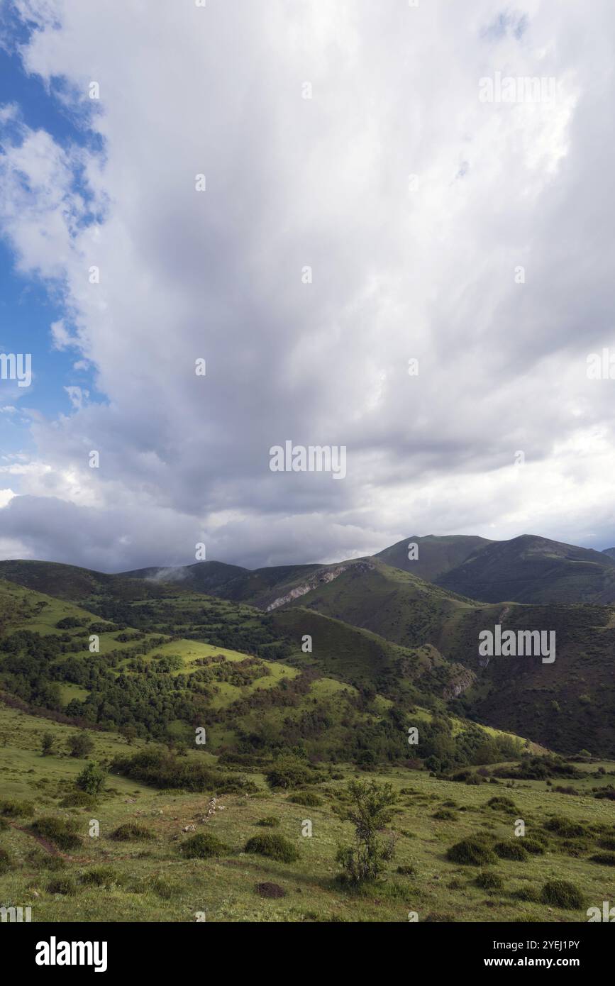 Paesaggio di valle a la Rioja, Spagna, Europa Foto Stock