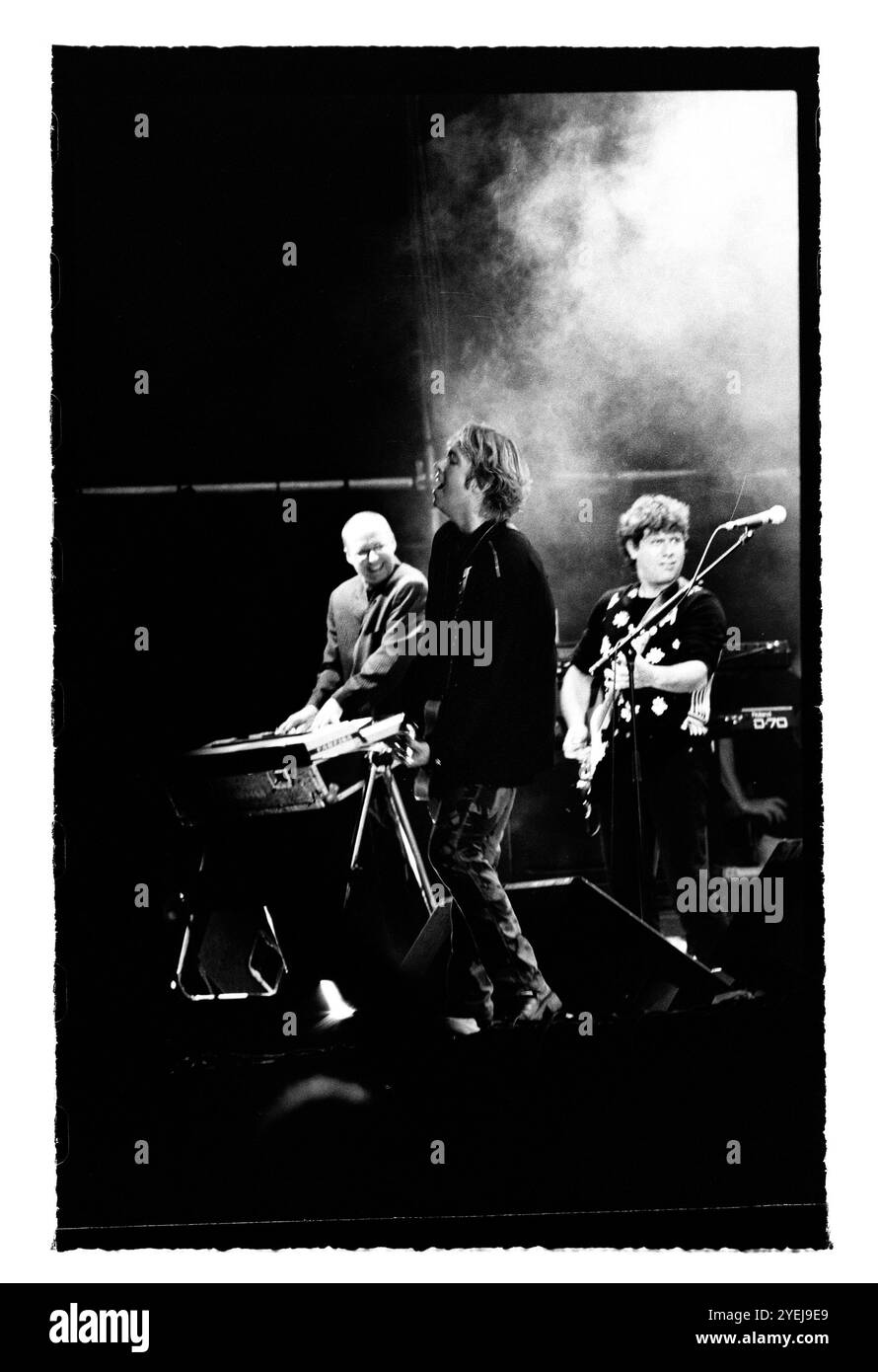 Gyllene Tider, Återtåget -96, durante un concerto al castello di Finspång, in Svezia, il 26 luglio 1996. Foto Jeppe Gustafsson Foto Stock